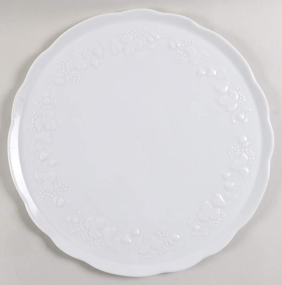 California (Blanc De Blanc) Cake Plate by Philippe Deshoulieres-1