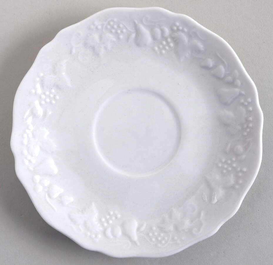 California (Blanc De Blanc) Saucer for Flat Cup by Philippe Deshoulieres-1