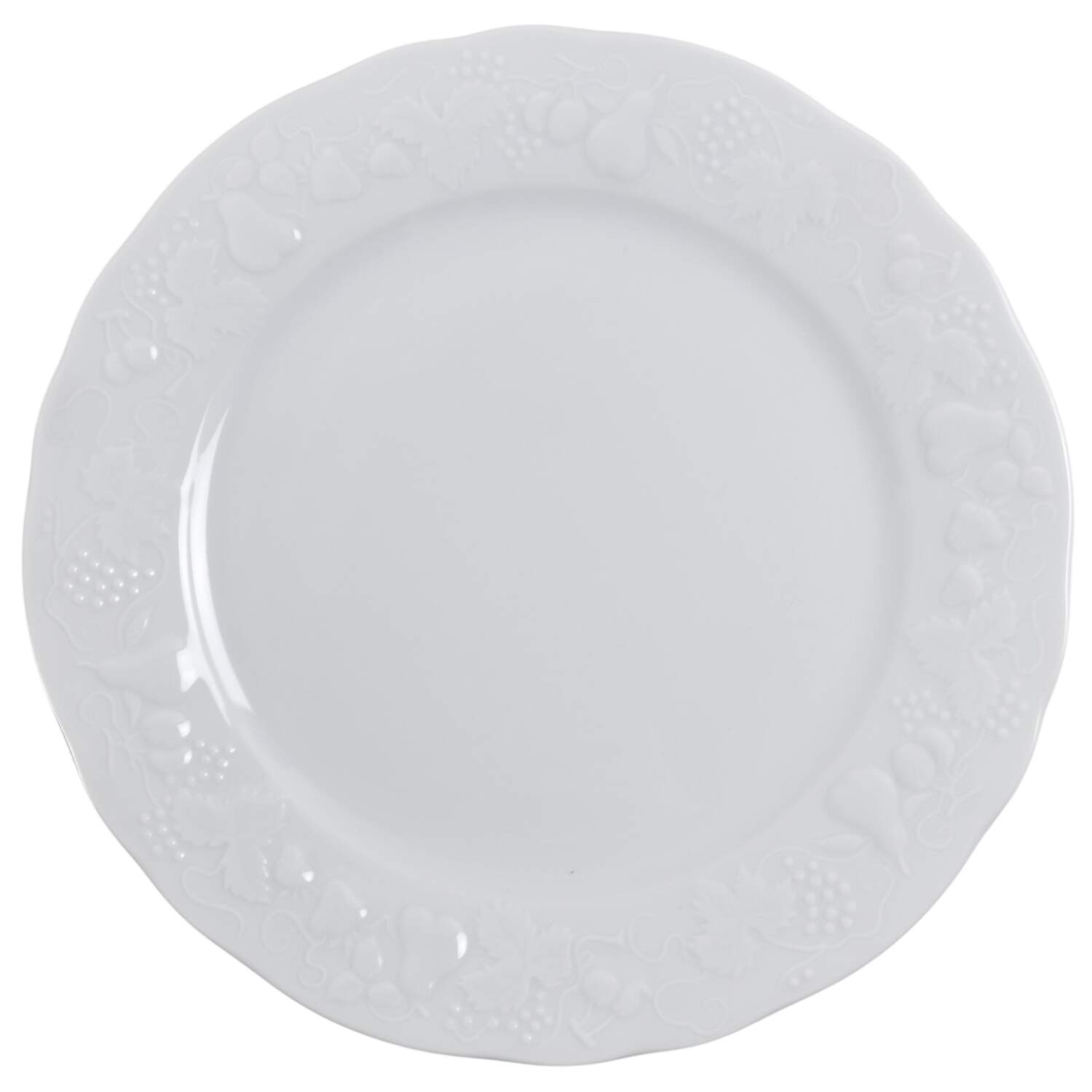 California (Blanc De Blanc) Service Plate (Charger) by Philippe Deshoulieres-1