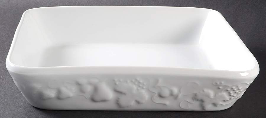 California (Blanc De Blanc) 9" Square Baker by Philippe Deshoulieres-1