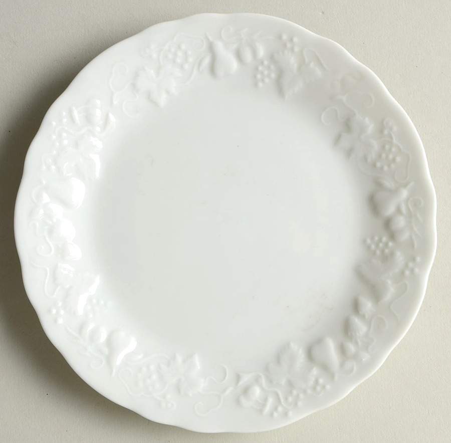 California (Blanc De Blanc) Bread & Butter Plate/Cup Saucer by Philippe Deshoulieres-1