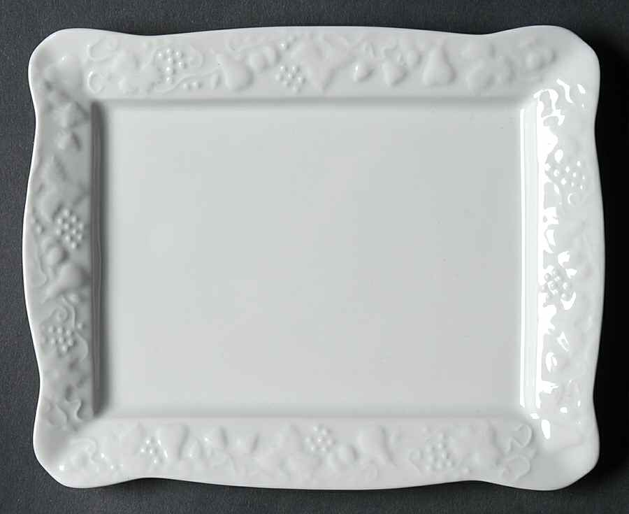 California (Blanc De Blanc) Rectangular Tray by Philippe Deshoulieres-1