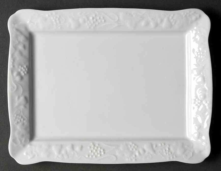 California (Blanc De Blanc) Large Rectangular Tray by Philippe Deshoulieres-1