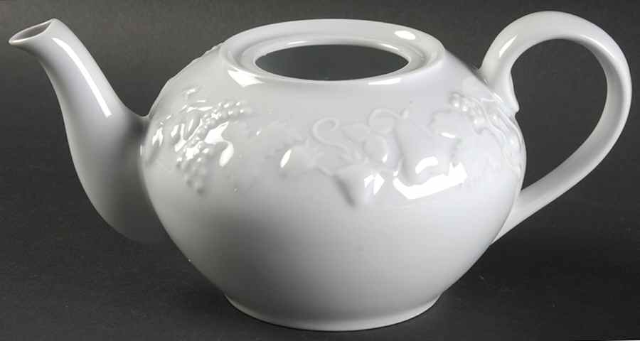 California (Blanc De Blanc) Small Teapot No Lid by Philippe Deshoulieres-1