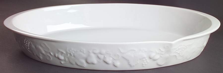 California (Blanc De Blanc) 15" Oval Baker by Philippe Deshoulieres-1