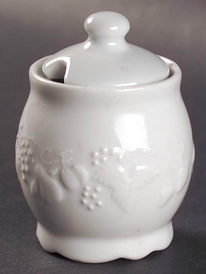 California (Blanc De Blanc) Mustard Jar & Lid by Philippe Deshoulieres-1