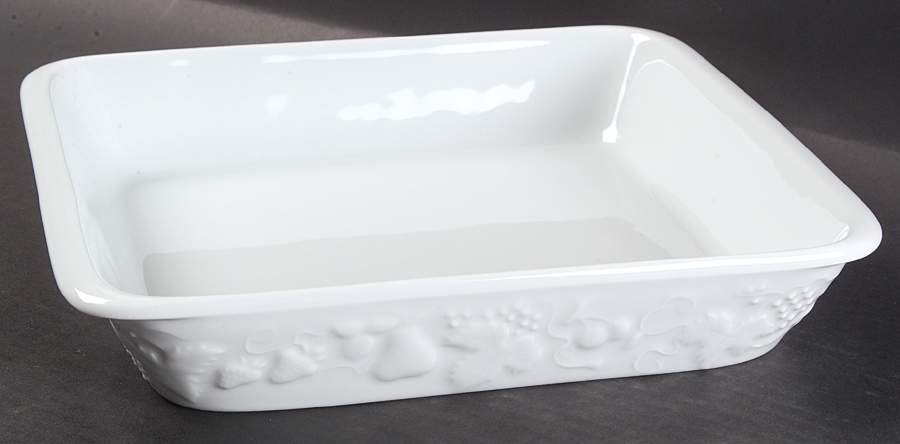 California (Blanc De Blanc) 10" Square Baker by Philippe Deshoulieres-1