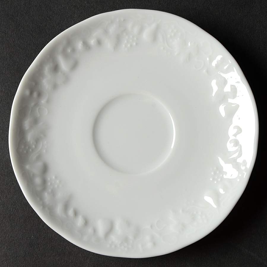 California (Blanc De Blanc) Saucer for Demitasse Cup by Philippe Deshoulieres-1