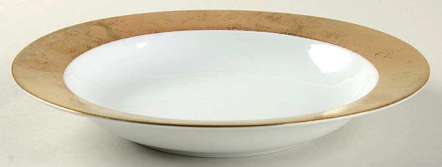 Carat or (Gold) Rim Soup Bowl by Philippe Deshoulieres-1