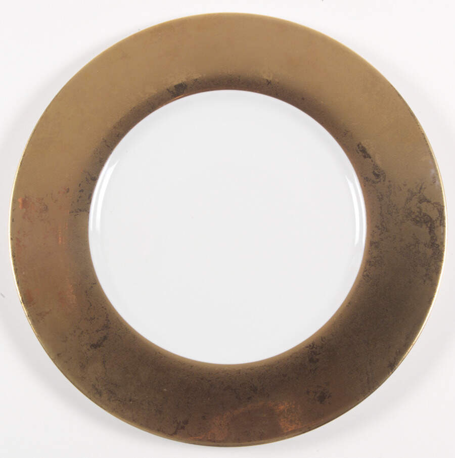 Carat or (Gold) 12" Chop Plate (Round Platter) by Philippe Deshoulieres-1