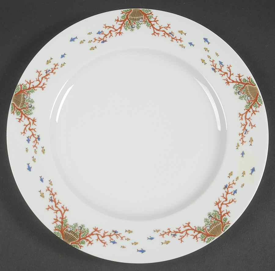 Mer De Corail Dinner Plate by Philippe Deshoulieres-1