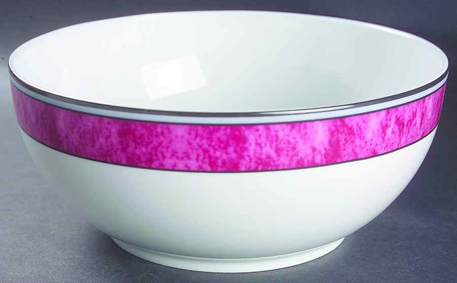 Cordoba Fuschia 9" Salad Serving Bowl by Philippe Deshoulieres-1