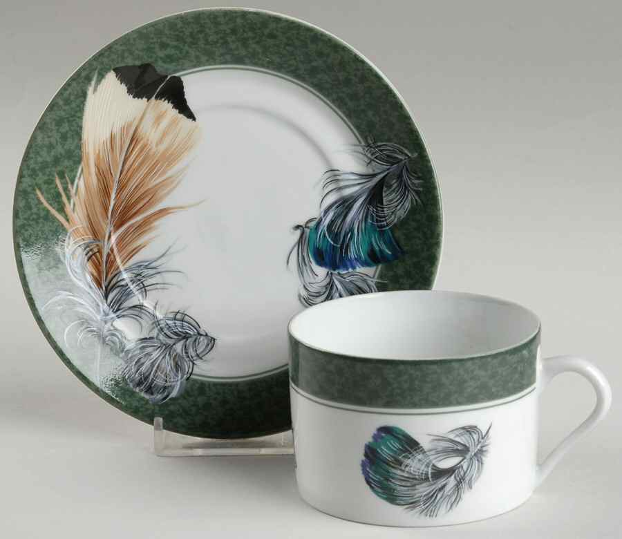 Ferrieres Flat Cup & Saucer Set by Philippe Deshoulieres-1
