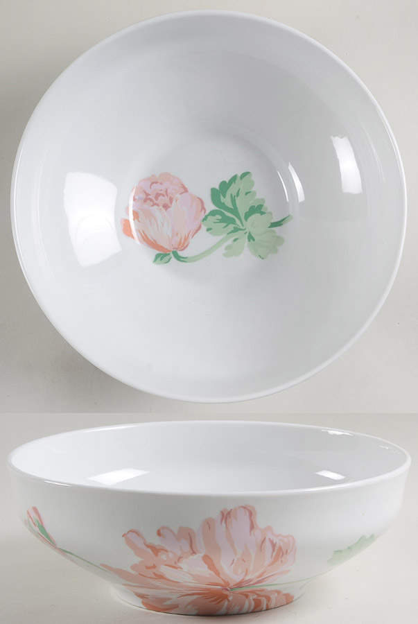 Fleurs 10" Large Salad Serving Bowl by Philippe Deshoulieres-1
