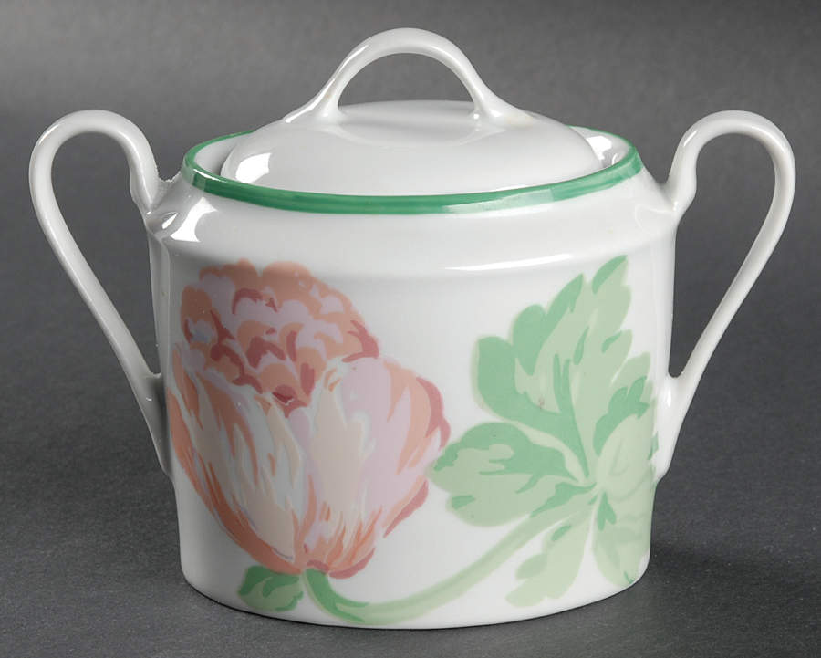 Fleurs Sugar Bowl & Lid by Philippe Deshoulieres-1