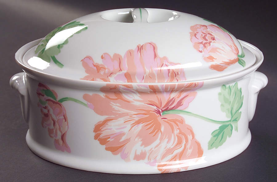 Fleurs 2.25 Quart Oval Covered Casserole by Philippe Deshoulieres-1