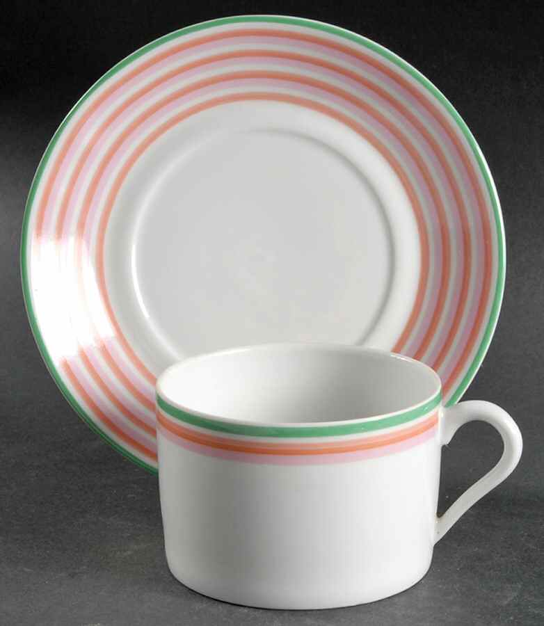 Harmonie Flat Cup & Saucer Set by Philippe Deshoulieres-1