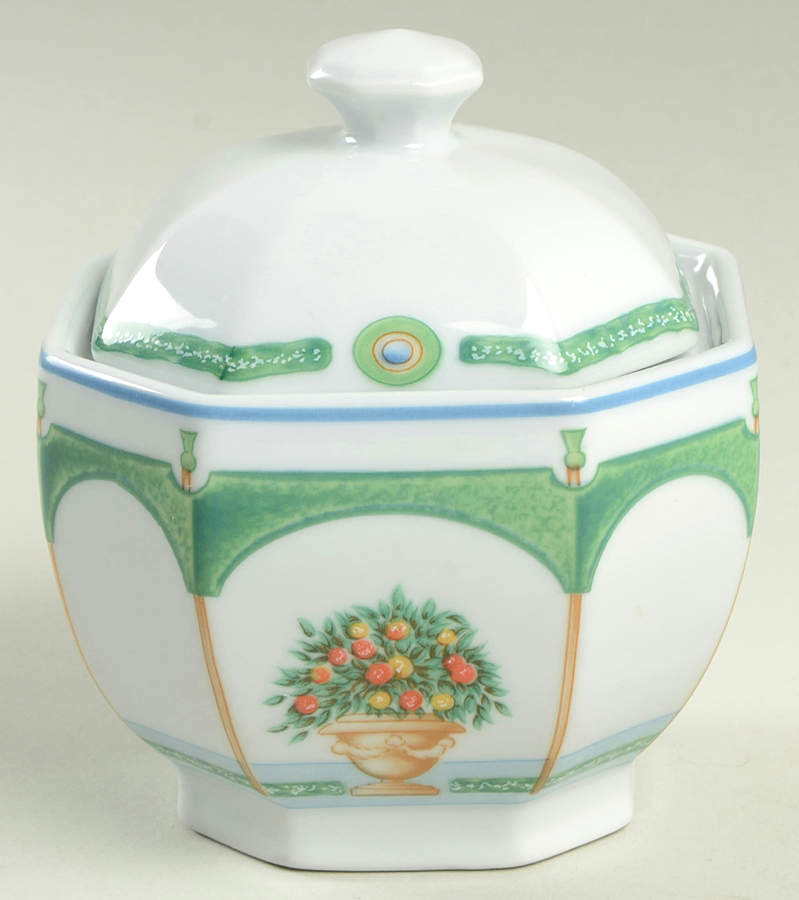 Jardin Royal Sugar Bowl & Lid by Philippe Deshoulieres-1