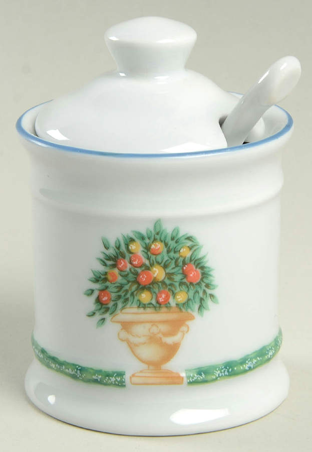 Jardin Royal Mustard Jar & Lid by Philippe Deshoulieres-1