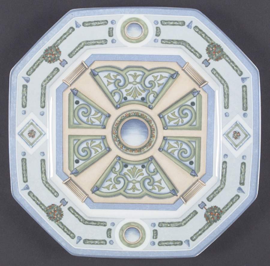 Jardin Royal Octagonal Service Plate (Charger) by Philippe Deshoulieres-1