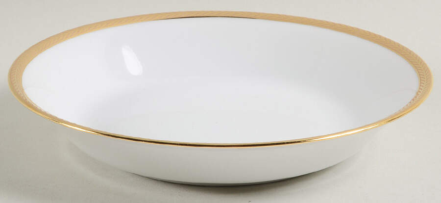Laurel Gold Soup/Cereal Bowl by Philippe Deshoulieres-1