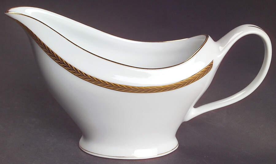 Laurel Gold Gravy Boat by Philippe Deshoulieres-1