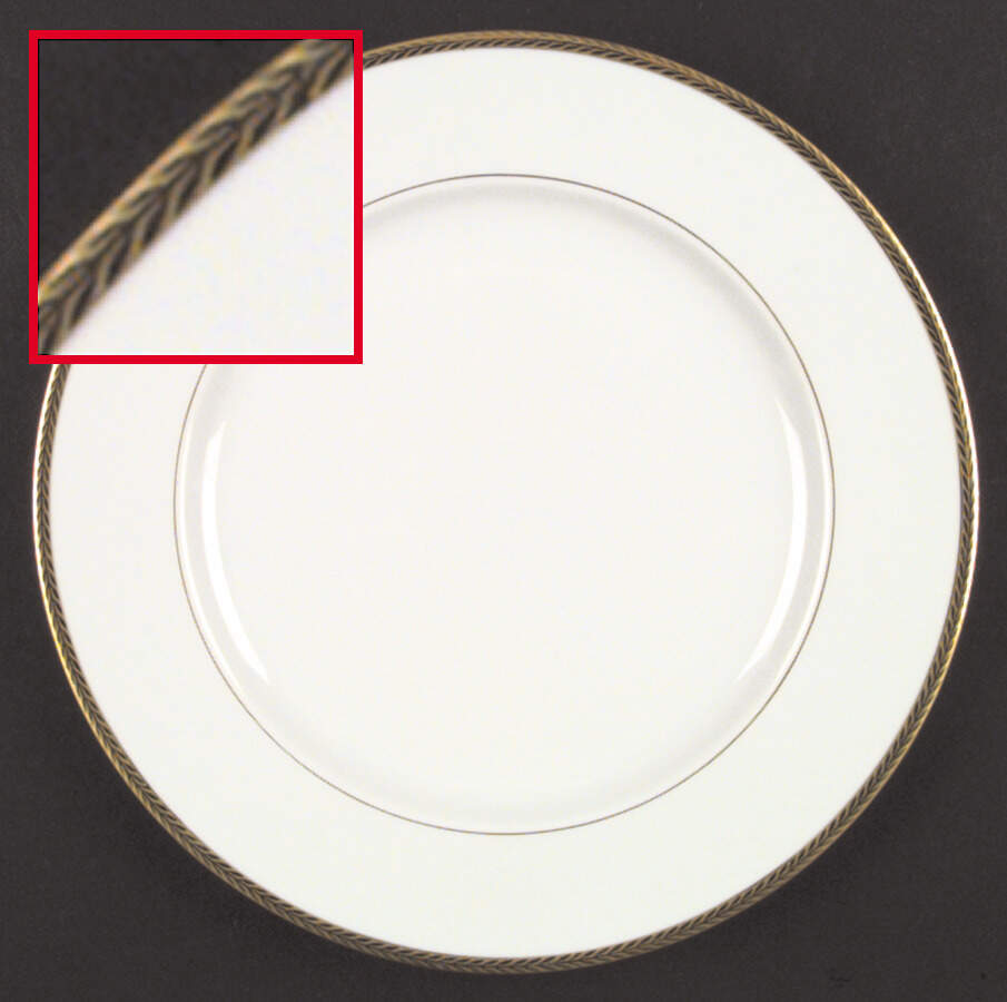 Laurel Gold Dinner Plate by Philippe Deshoulieres-1