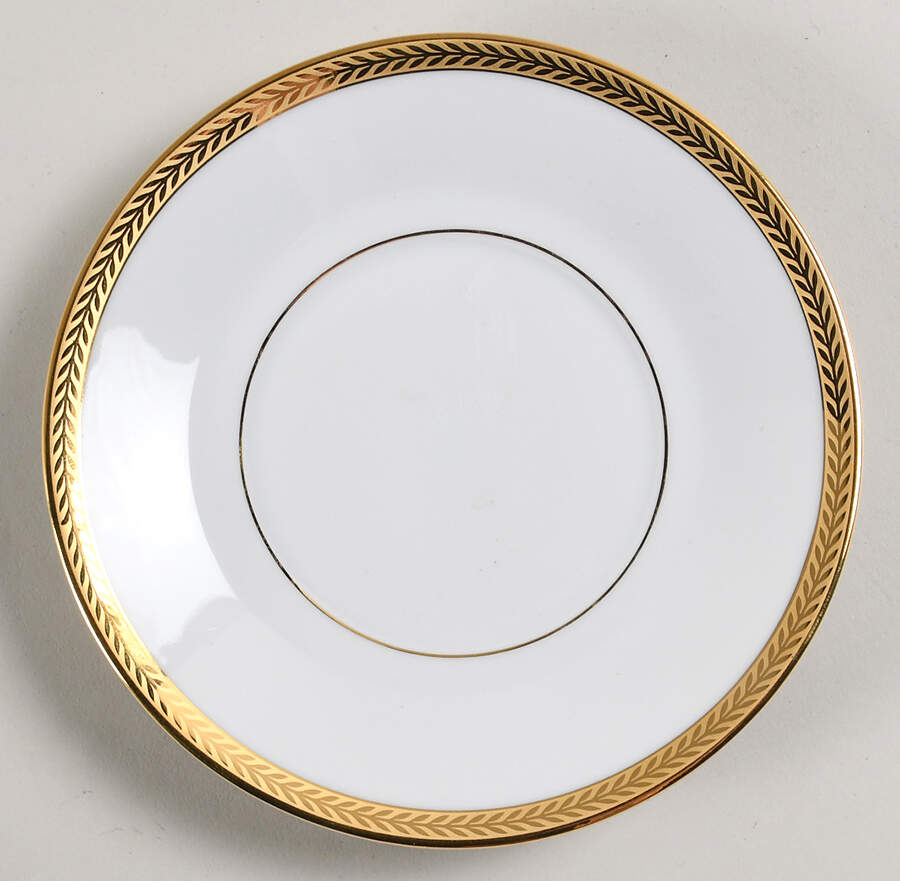 Laurel Gold Saucer for Flat Cup by Philippe Deshoulieres-1