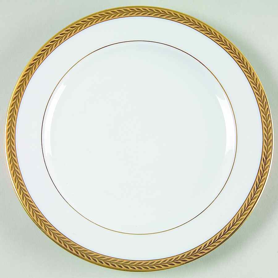 Laurel Gold Bread & Butter Plate by Philippe Deshoulieres-1