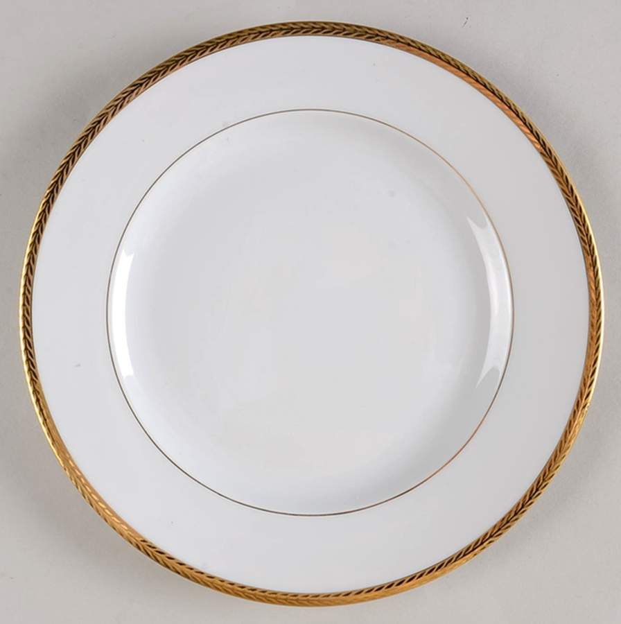 Laurel Gold Salad Plate by Philippe Deshoulieres-1
