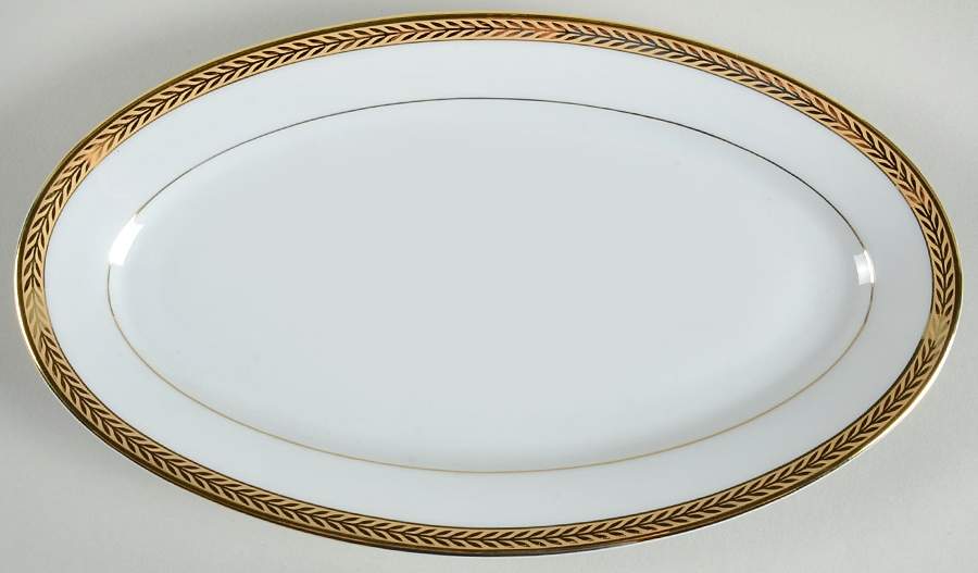 Laurel Gold Relish/Gravy Underplate by Philippe Deshoulieres-1