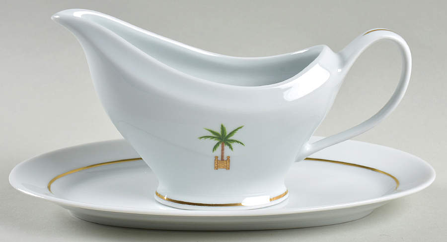 Maldives Gravy Boat & Underplate/Relish by Philippe Deshoulieres-1