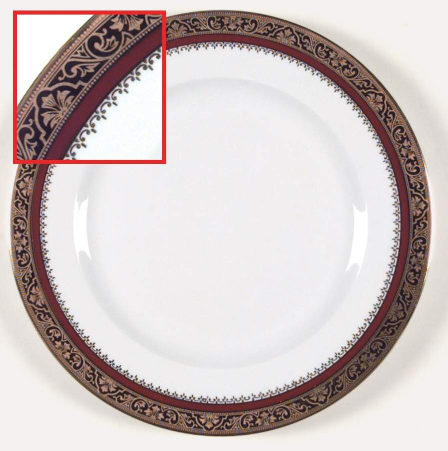 Marquis Red Salad Plate by Philippe Deshoulieres-1
