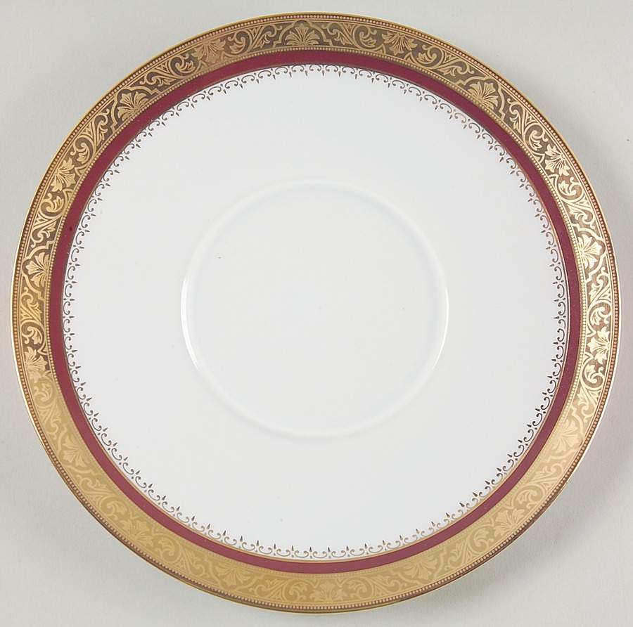 Marquis Red Saucer for Flat Cream Soup Bowl by Philippe Deshoulieres-1