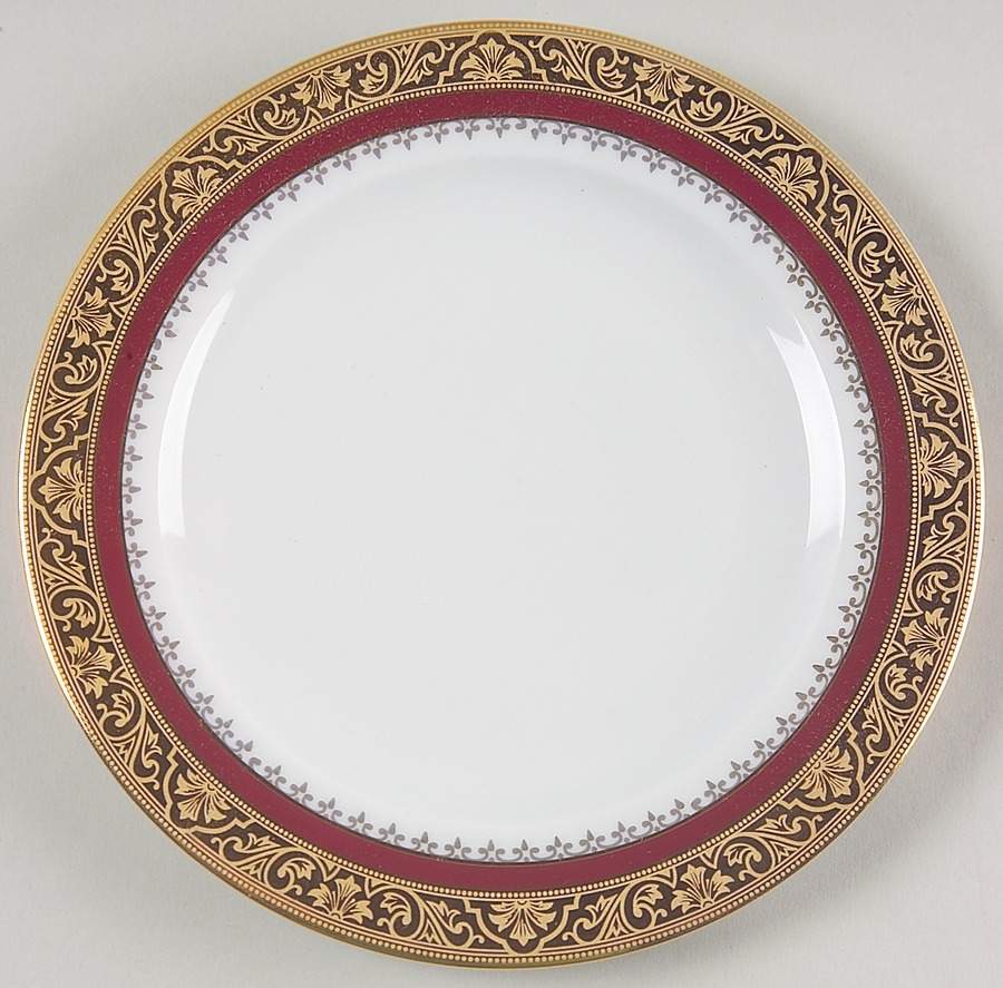 Marquis Red Bread & Butter Plate by Philippe Deshoulieres-1