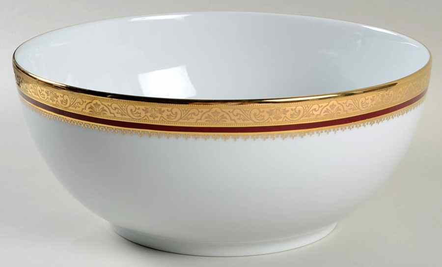 Marquis Red 9" Salad Serving Bowl by Philippe Deshoulieres-1