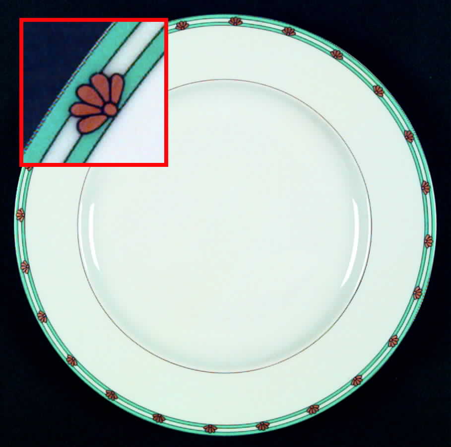 Montaigne Turquoise Dinner Plate by Philippe Deshoulieres-1