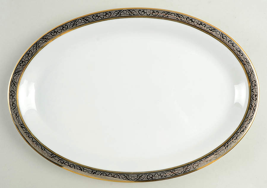 Orleans 13" Oval Serving Platter by Philippe Deshoulieres-1