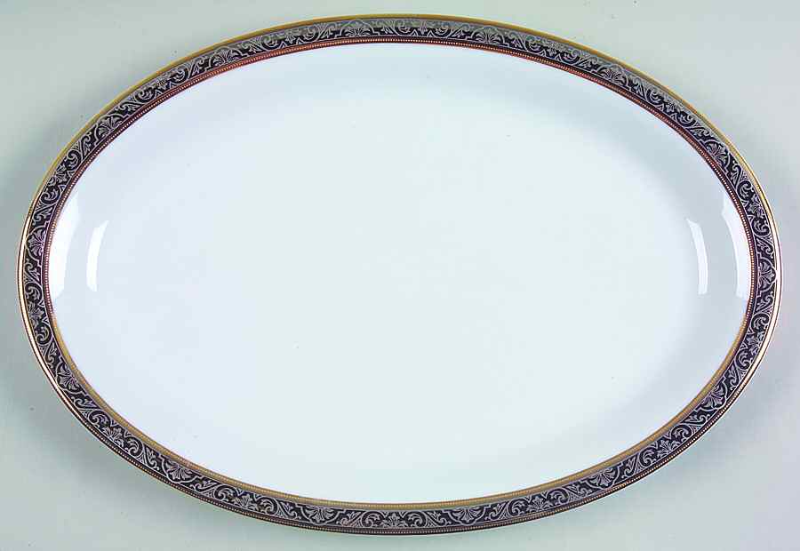 Orleans 14" Oval Serving Platter by Philippe Deshoulieres-1
