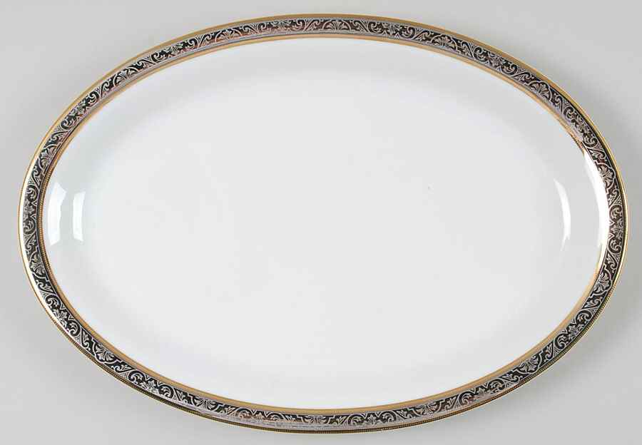 Orleans 13" Oval Serving Platter by Philippe Deshoulieres-1