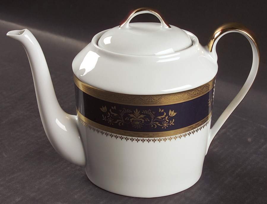 Orsay Cobalt Blue Teapot & Lid by Philippe Deshoulieres-1