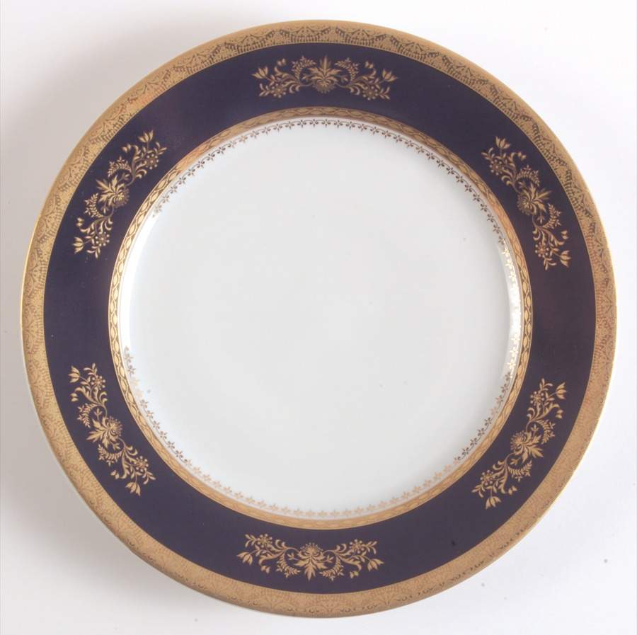 Orsay Cobalt Blue Salad Plate by Philippe Deshoulieres-1