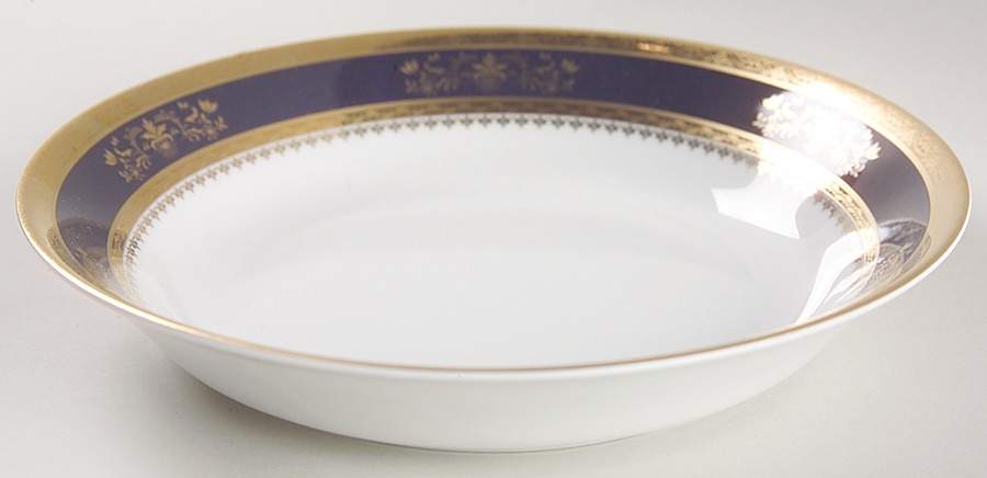 Orsay Cobalt Blue Soup/Cereal Bowl by Philippe Deshoulieres-1