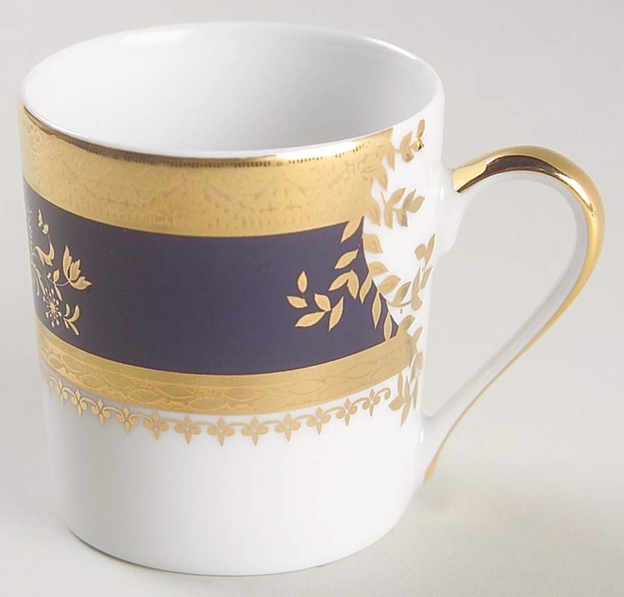 Orsay Cobalt Blue Flat Demitasse Cup by Philippe Deshoulieres-1