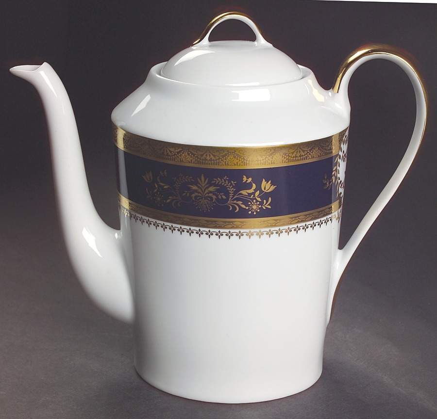 Orsay Cobalt Blue Coffee Pot & Lid by Philippe Deshoulieres-1