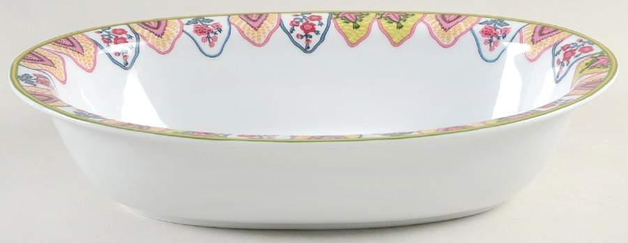 Persepolis 10" Oval Vegetable Bowl by Philippe Deshoulieres-1