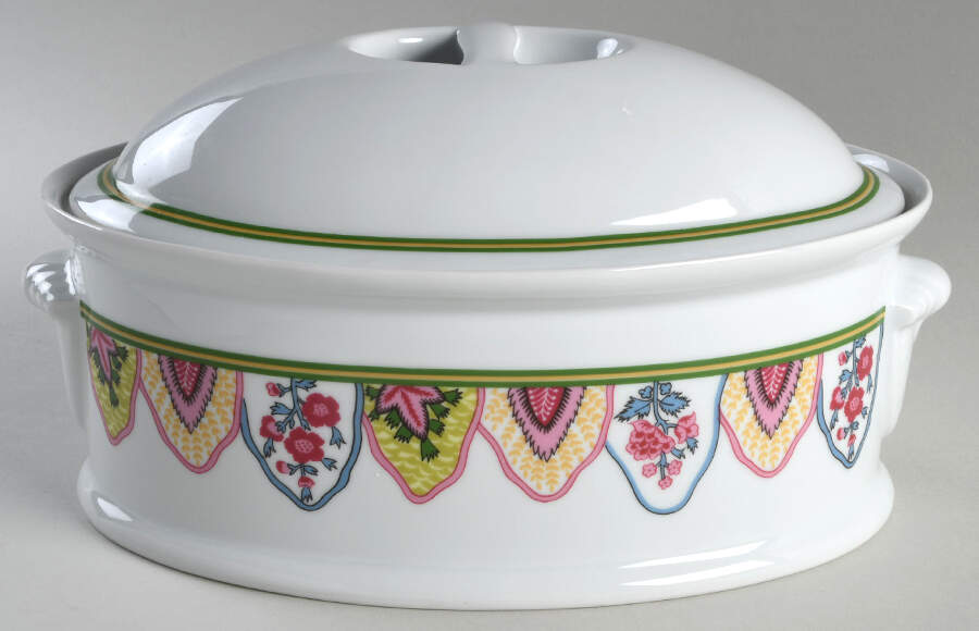 Persepolis 2.5 Quart Oval Covered Casserole by Philippe Deshoulieres-1