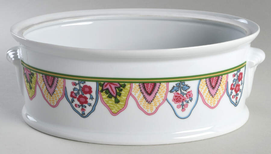 Persepolis 2.5 Quart Oval Covered Casserole No Lid by Philippe Deshoulieres-1