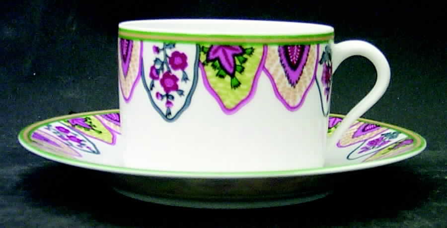 Persepolis Flat Cup & Saucer Set by Philippe Deshoulieres-1