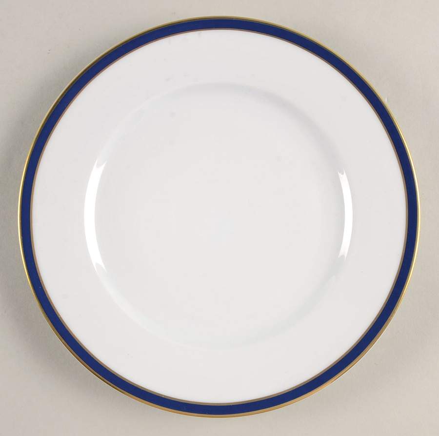 Presidence Blue Bread & Butter Plate by Philippe Deshoulieres-1